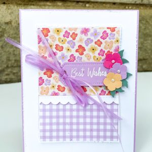 Handmade Best Wishes Card Front