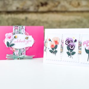 Handmade Celebrate You Floral Card Front