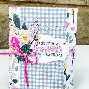 Handmade Floral Birthday Card Front